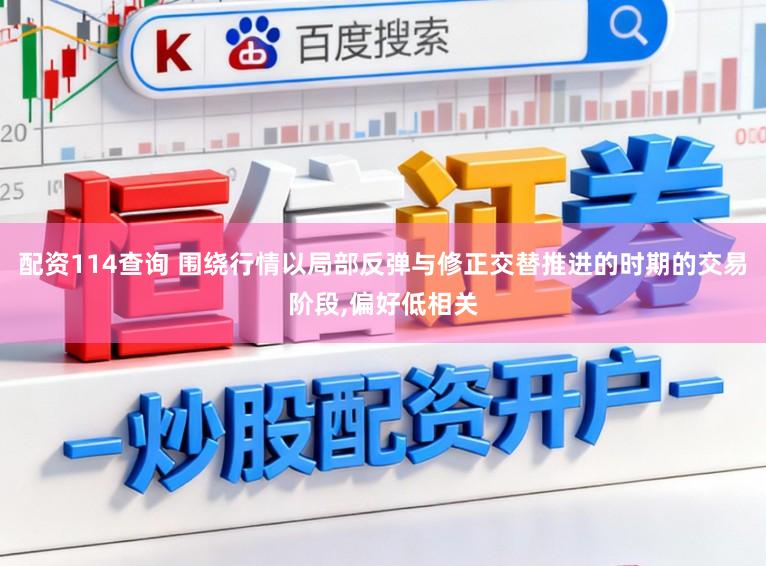 配资114查询 围绕行情以局部反弹与修正交替推进的时期的交易阶段,偏好低相关