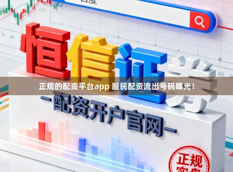 正规的配资平台app 股民配资流出号码曝光！