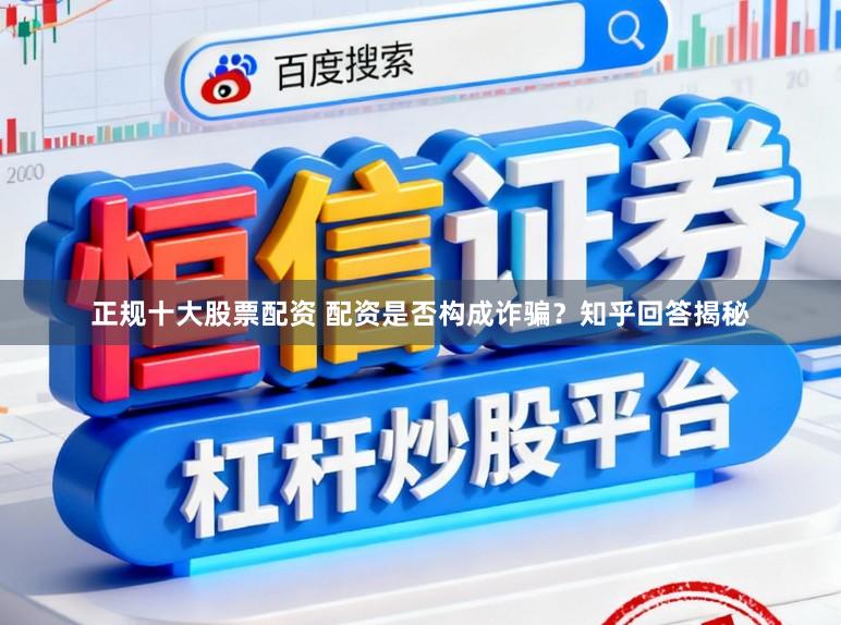 正规十大股票配资 配资是否构成诈骗？知乎回答揭秘